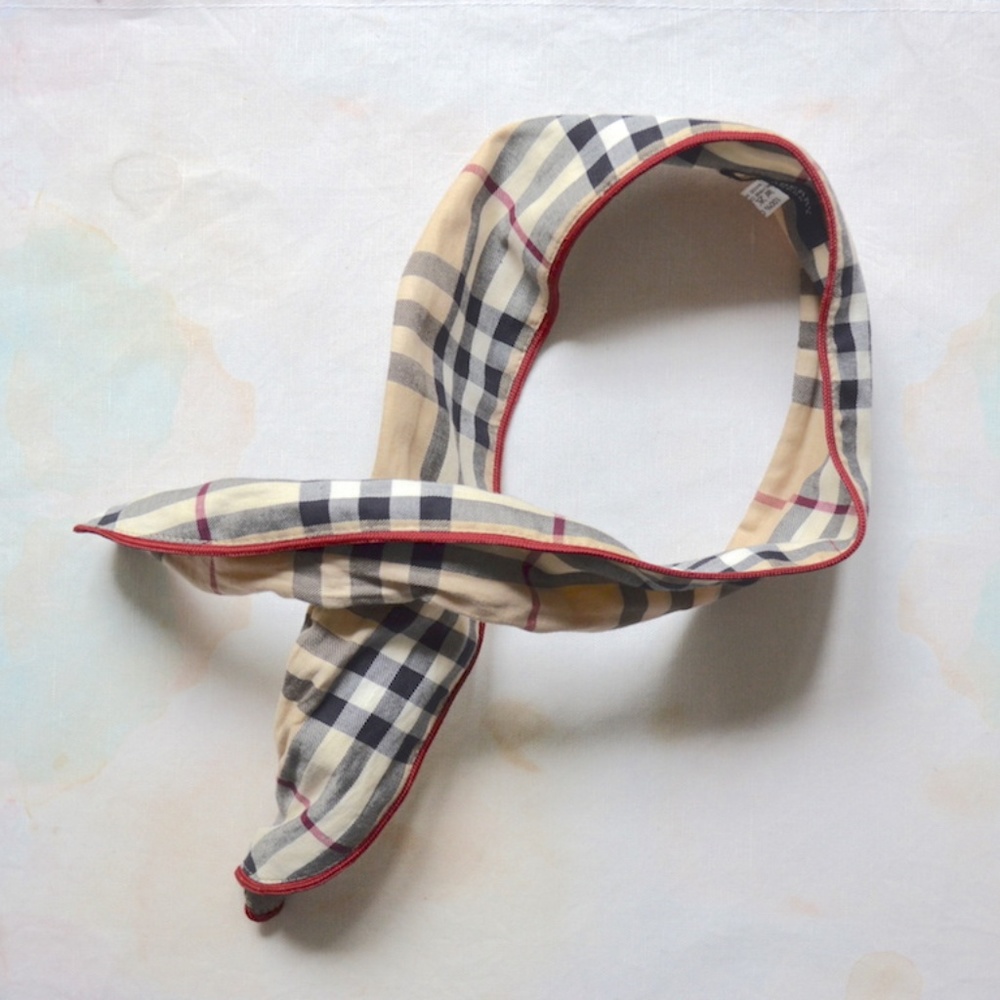 Burberry Nova Check Headband Wired Wrap